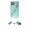 MARSİLYAN™- iPhone 12 Pro Kılıf Nova Işık Prime - Siyah 3D Antistatik Seramik Nano Ekran Koruyucu + Shine Kamera Lens Koruma Cam - GS