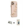 MARSİLYAN™- iPhone 12 Pro Kılıf Nova Işık Prime - Siyah 6D Mat Seramik Hayalet Nano Ekran Koruyucu + Rainbow Kamera Lens Koruma Cam - GD