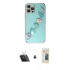 MARSİLYAN™- iPhone 12 Pro Kılıf Nova Işık Prime - Siyah 6D Mat Seramik Hayalet Nano Ekran Koruyucu + Kamera Lens Koruma Cam - SF