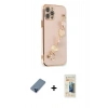 MARSİLYAN™- iPhone 12 Pro Kılıf Nova Işık Prime - Siyah 6D Mat Seramik Hayalet Nano Ekran Koruyucu + Metal Kamera Lens Koruma Cam - MI