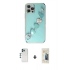 MARSİLYAN™- iPhone 12 Pro Kılıf Nova Işık Prime - Siyah 6D Mat Seramik Hayalet Nano Ekran Koruyucu + Shine Kamera Lens - MI