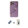 MARSİLYAN™- iPhone 12 Pro Kılıf Nova Işık Prime - Siyah 6D Mat Seramik Hayalet Nano Ekran Koruyucu + Metal Kamera Lens Koruma Cam - MI