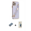 MARSİLYAN™- iPhone 12 Pro Kılıf Nova Işık Prime - Siyah 6D Mat Seramik Hayalet Nano Ekran Koruyucu + Metal Kamera Lens Koruma Cam - MR