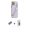 MARSİLYAN™- iPhone 12 Pro Kılıf Nova Işık Prime - Siyah 6D Mat Seramik Hayalet Nano Ekran Koruyucu + Metal Kamera Lens Koruma Cam - GD