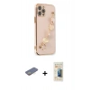MARSİLYAN™- iPhone 12 Pro Kılıf Nova Işık Prime - Siyah 6D Mat Seramik Hayalet Nano Ekran Koruyucu + Renkli Kamera Lens Koruma Cam - SI