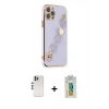 MARSİLYAN™- iPhone 12 Pro Kılıf Nova Işık Prime - Siyah Polymer Nano Ekran Koruyucu + Shine Kamera Lens - GS