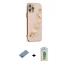 MARSİLYAN™- iPhone 12 Pro Kılıf Nova Işık Prime - Siyah Polymer Nano Ekran Koruyucu + Shine Kamera Lens Koruma Cam - GI