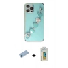 MARSİLYAN™- iPhone 12 Pro Kılıf Nova Işık Prime - Siyah Polymer Nano Ekran Koruyucu + Shine Kamera Lens Koruma Cam - MI