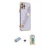 MARSİLYAN™- iPhone 12 Pro Kılıf Nova Işık Prime - Siyah Polymer Nano Ekran Koruyucu + Shine Kamera Lens Koruma Cam - MI