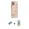 MARSİLYAN™- iPhone 12 Pro Kılıf Nova Işık Prime - Siyah Polymer Nano Ekran Koruyucu + Shine Kamera Lens Koruma Cam - PE