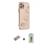 MARSİLYAN™- iPhone 12 Pro Kılıf Nova Işık Prime - Siyah Polymer Nano Ekran Koruyucu + Shine Kamera Lens Koruma Cam - SABE