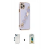 MARSİLYAN™- iPhone 12 Pro Kılıf Nova Işık Prime - Siyah Polymer Nano Ekran Koruyucu + Shine Kamera Lens - MI