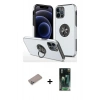 MARSİLYAN™- iPhone 12 Pro Kılıf Odak Form Prime - Şeffaf 360 Full Body Arka Koruyucu + Shine Kamera Lens Koruma Cam - SABE