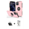 MARSİLYAN™- iPhone 12 Pro Kılıf Odak Form Prime - Şeffaf Uv Polymer Nano Ekran Koruyucu + Kamera Lens Koruma Cam - SF