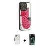 MARSİLYAN™- iPhone 12 Pro Kılıf Odak Klasik Serisi - Şeffaf 360 Full Body Arka Koruyucu + Shine Kamera Lens - GD