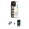 MARSİLYAN™- iPhone 12 Pro Kılıf Odak Klasik Serisi - Şeffaf 360 Full Body Arka Koruyucu + Metal Kamera Lens Koruma Cam - GS