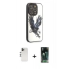 MARSİLYAN™- iPhone 12 Pro Kılıf Odak Klasik Serisi - Şeffaf 360 Full Body Arka Koruyucu + Shine Kamera Lens - GS