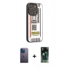 MARSİLYAN™- iPhone 12 Pro Kılıf Odak Klasik Serisi - Şeffaf 360 Full Body Arka Koruyucu + Neon Fosforlu Kamera Lens - MI