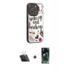 MARSİLYAN™- iPhone 12 Pro Kılıf Odak Klasik Serisi - Şeffaf 360 Full Body Arka Koruyucu + Şeffaf Kamera Lens Koruma Cam