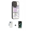 MARSİLYAN™- iPhone 12 Pro Kılıf Odak Klasik Serisi - Şeffaf 360 Full Body Arka Koruyucu + Shine Kamera Lens - MI