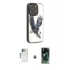 MARSİLYAN™- iPhone 12 Pro Kılıf Odak Klasik Serisi - Şeffaf 360 Full Body Arka Koruyucu + Shine Kamera Lens - MI