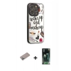MARSİLYAN™- iPhone 12 Pro Kılıf Odak Klasik Serisi - Şeffaf 360 Full Body Arka Koruyucu + Shine Kamera Lens Koruma Cam - SABE