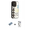 MARSİLYAN™- iPhone 12 Pro Kılıf Odak Klasik Serisi - Şeffaf Uv Polymer Nano Ekran Koruyucu + Shine Kamera Lens Koruma Cam - GS