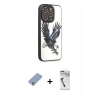 MARSİLYAN™- iPhone 12 Pro Kılıf Odak Klasik Serisi - Şeffaf Uv Polymer Nano Ekran Koruyucu + Metal Kamera Lens Koruma Cam - KUYL