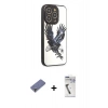 MARSİLYAN™- iPhone 12 Pro Kılıf Odak Klasik Serisi - Şeffaf Uv Polymer Nano Ekran Koruyucu + Metal Kamera Lens Koruma Cam - GD