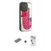 MARSİLYAN™- iPhone 12 Pro Kılıf Odak Klasik Serisi - Şeffaf Uv Polymer Nano Ekran Koruyucu + Renkli Kamera Lens Koruma Cam - SI