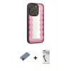 MARSİLYAN™- iPhone 12 Pro Kılıf Odak Klasik Serisi - Şeffaf Uv Polymer Nano Ekran Koruyucu + Shine Kamera Lens Koruma Cam - SH