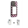 MARSİLYAN™- iPhone 12 Pro Kılıf Odak Klasik Serisi - Şeffaf Uv Polymer Nano Ekran Koruyucu + Shine Kamera Lens - MI