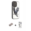 MARSİLYAN™- iPhone 12 Pro Kılıf Odak Klasik Serisi - Şeffaf Uv Polymer Nano Ekran Koruyucu + Sierra Blue Shine Kamera Lens Koruma Cam