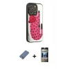 MARSİLYAN™- iPhone 12 Pro Kılıf Odak Klasik Serisi - Siyah 34D Hayalet Izgaralı Cam + Metal Kamera Lens Koruma Cam - AKYL