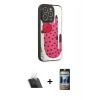 MARSİLYAN™- iPhone 12 Pro Kılıf Odak Klasik Serisi - Siyah 34D Hayalet Izgaralı Cam + Kamera Lens Koruma Cam - SF