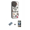 MARSİLYAN™- iPhone 12 Pro Kılıf Odak Klasik Serisi - Siyah 34D Hayalet Izgaralı Cam + Metal Kamera Lens Koruma Cam - MR