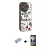 MARSİLYAN™- iPhone 12 Pro Kılıf Odak Klasik Serisi - Siyah 34D Hayalet Izgaralı Cam + Shine Kamera Lens Koruma Cam - MI