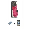 MARSİLYAN™- iPhone 12 Pro Kılıf Odak Klasik Serisi - Siyah 34D Hayalet Izgaralı Cam + Shine Kamera Lens Koruma Cam - GS