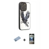 MARSİLYAN™- iPhone 12 Pro Kılıf Odak Klasik Serisi - Siyah 34D Hayalet Izgaralı Cam + Shine Kamera Lens Koruma Cam - MI