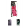 MARSİLYAN™- iPhone 12 Pro Kılıf Odak Klasik Serisi - Siyah 360 Mat Full Body Arka Koruyucu + Neon Fosforlu Kamera Lens - BZ