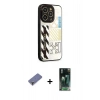 MARSİLYAN™- iPhone 12 Pro Kılıf Odak Klasik Serisi - Siyah 360 Mat Full Body Arka Koruyucu + Metal Kamera Lens Koruma Cam - GD