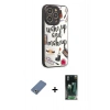 MARSİLYAN™- iPhone 12 Pro Kılıf Odak Klasik Serisi - Siyah 360 Mat Full Body Arka Koruyucu + Metal Kamera Lens Koruma Cam - AKYL