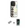 MARSİLYAN™- iPhone 12 Pro Kılıf Odak Klasik Serisi - Siyah 360 Mat Full Body Arka Koruyucu + Shine Kamera Lens Koruma Cam - SABE