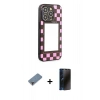 MARSİLYAN™- iPhone 12 Pro Kılıf Odak Klasik Serisi - Siyah 3D Antistatik Hayalet Cam Ekran Koruyucu + Metal Kamera Lens Koruma Cam - MR