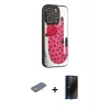 MARSİLYAN™- iPhone 12 Pro Kılıf Odak Klasik Serisi - Siyah 3D Antistatik Hayalet Cam Ekran Koruyucu + Renkli Kamera Lens Koruma Cam - SI