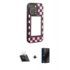 MARSİLYAN™- iPhone 12 Pro Kılıf Odak Klasik Serisi - Siyah 3D Antistatik Hayalet Cam Ekran Koruyucu + Kamera Lens Koruma Cam - SF