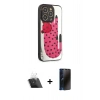 MARSİLYAN™- iPhone 12 Pro Kılıf Odak Klasik Serisi - Siyah 3D Antistatik Hayalet Cam Ekran Koruyucu + Kamera Lens Koruma Cam - SF