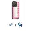 MARSİLYAN™- iPhone 12 Pro Kılıf Odak Klasik Serisi - Siyah 3D Antistatik Seramik Nano Ekran Koruyucu + Shine Kamera Lens Koruma Cam - MI
