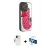 MARSİLYAN™- iPhone 12 Pro Kılıf Odak Klasik Serisi - Siyah 3D Antistatik Seramik Nano Ekran Koruyucu + Shine Kamera Lens - MI