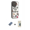 MARSİLYAN™- iPhone 12 Pro Kılıf Odak Klasik Serisi - Siyah 6D Mat Seramik Hayalet Nano Ekran Koruyucu + Metal Kamera Lens Koruma Cam - AKYL